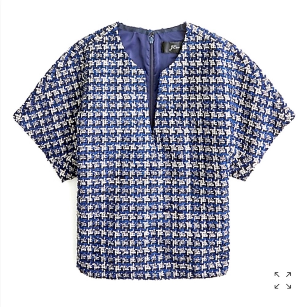 JCREW Cropped Capped Sleeve stop